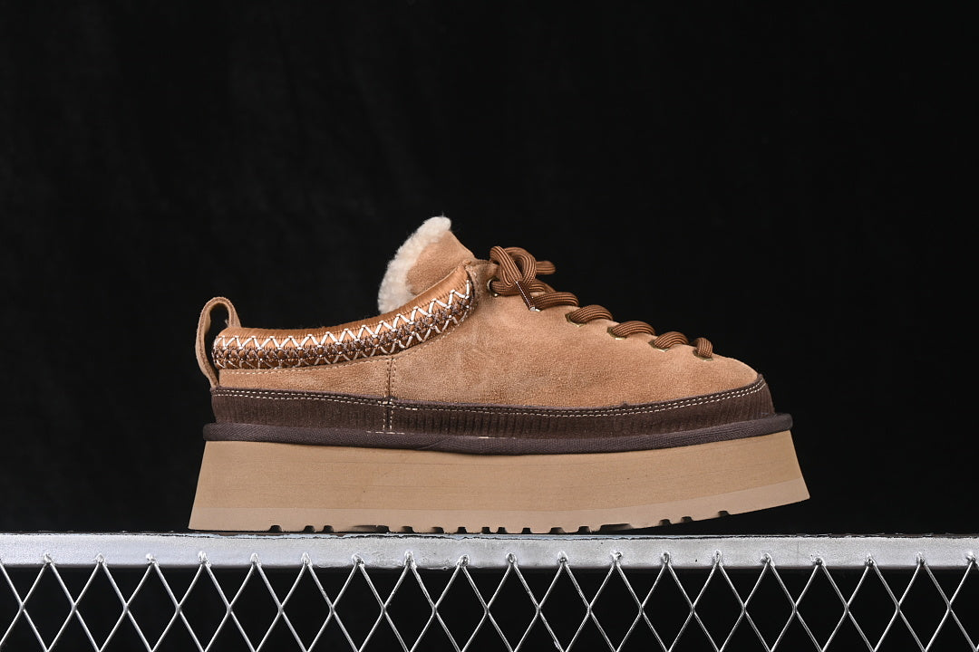 UGG Women's Heritage Lace-Up Suede Platform Slippers