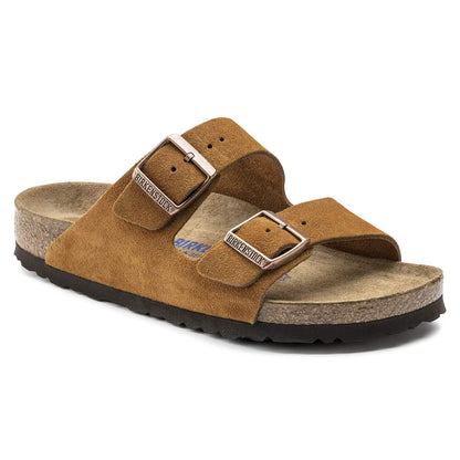 Arizona Soft Footbed Sandals – Taupe Suede
