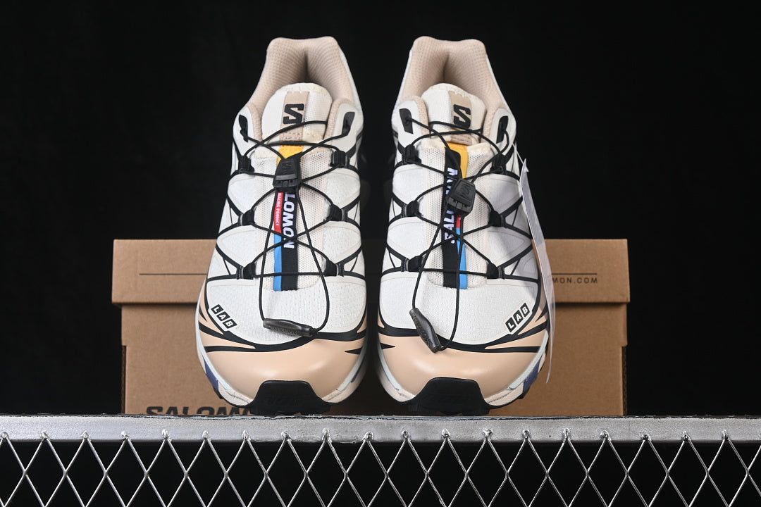 Salomon Men´s XT-6  – White / Black / Vanilla | Waterproof Trail Sneaker