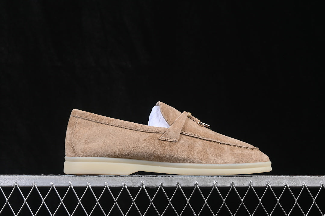 Loro Piana Summer Walk Loafers — Suede Slip-On