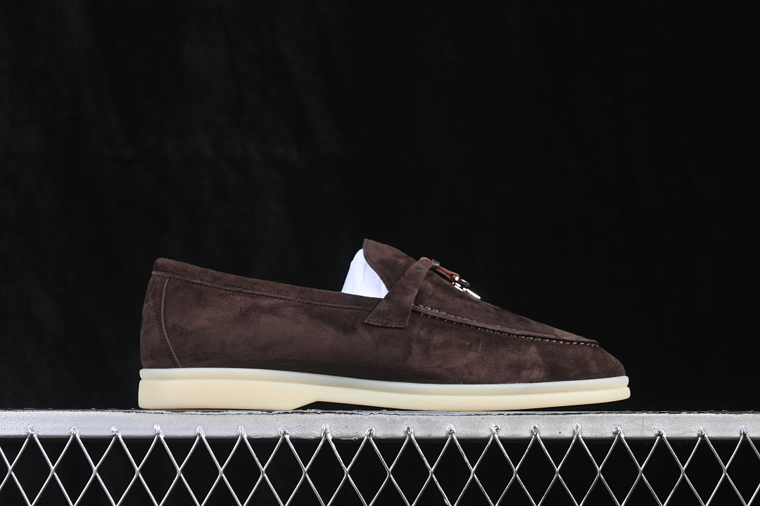 Loro Piana Summer Walk Loafers — Suede Slip-On