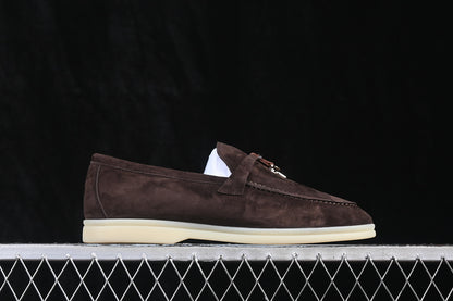 Loro Piana Summer Walk Loafers — Suede Slip-On