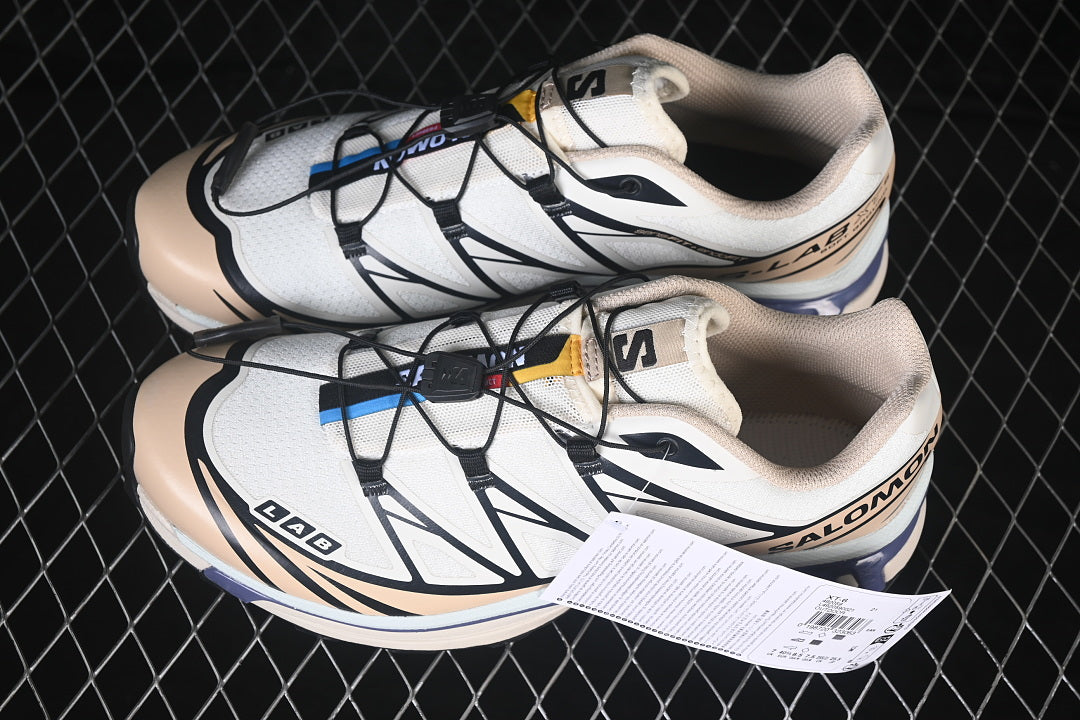 Salomon Men´s XT-6  – White / Black / Vanilla | Waterproof Trail Sneaker