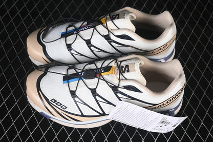 Salomon Men´s XT-6  – White / Black / Vanilla | Waterproof Trail Sneaker