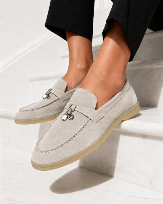 Loro Piana Summer Walk Loafers — Suede Slip-On