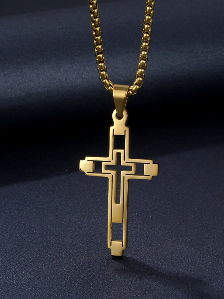 European And American High-end Cross Necklace