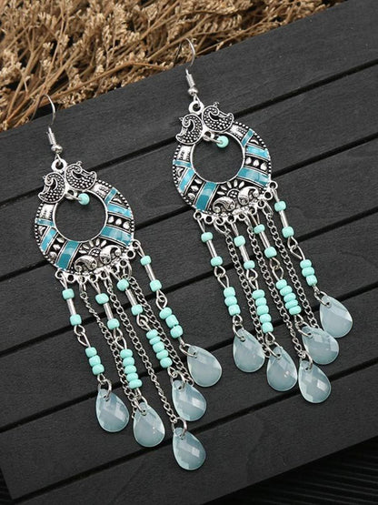 Women's Bohemian Long Tassel Earrings