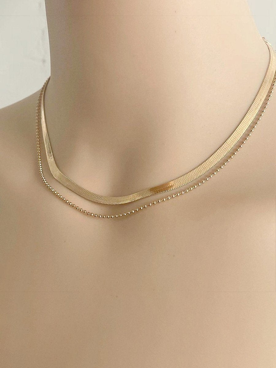 Choker women's fashion trend metal blade chain