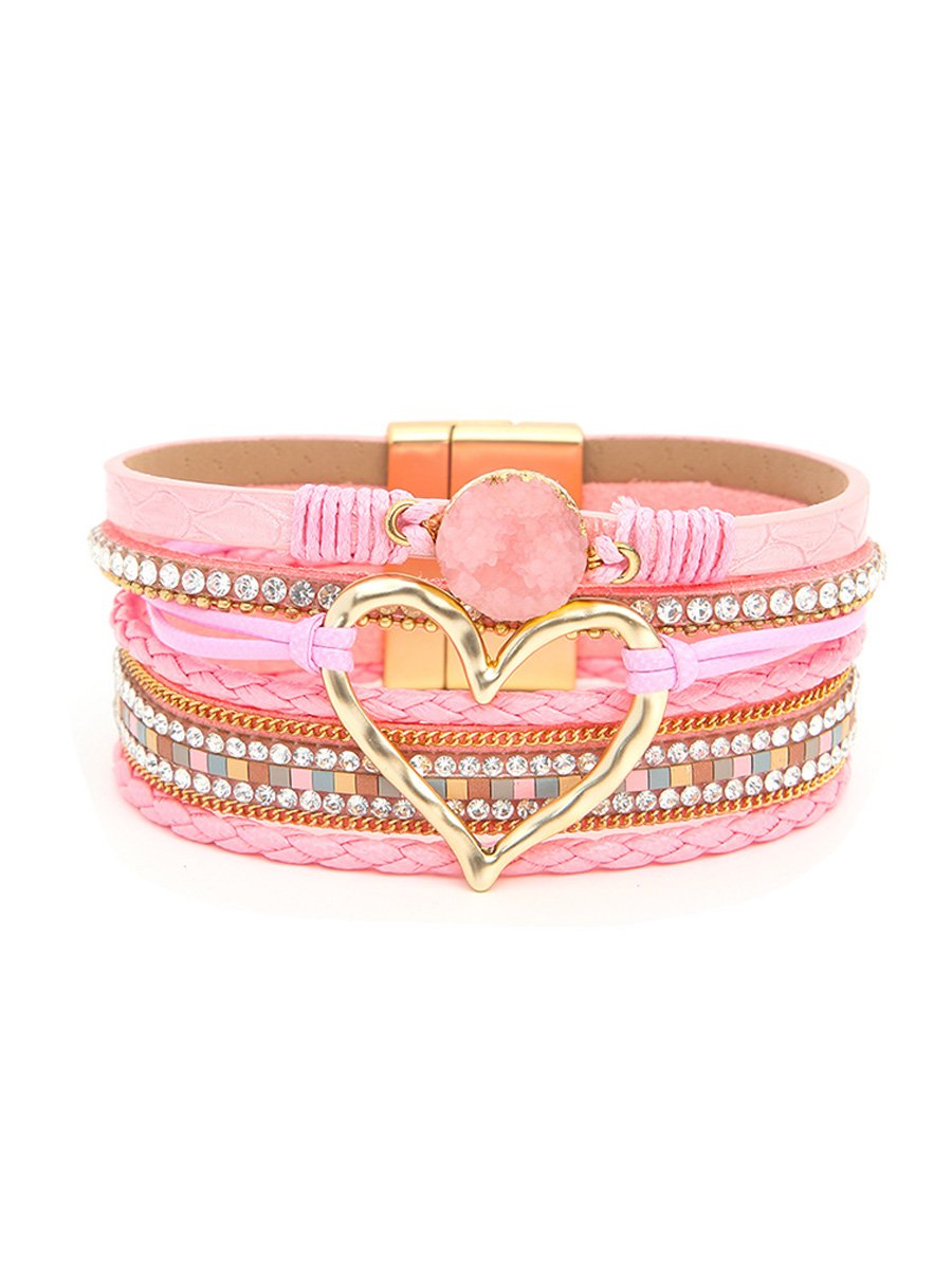 Bohemian Layered Leather Bracelet