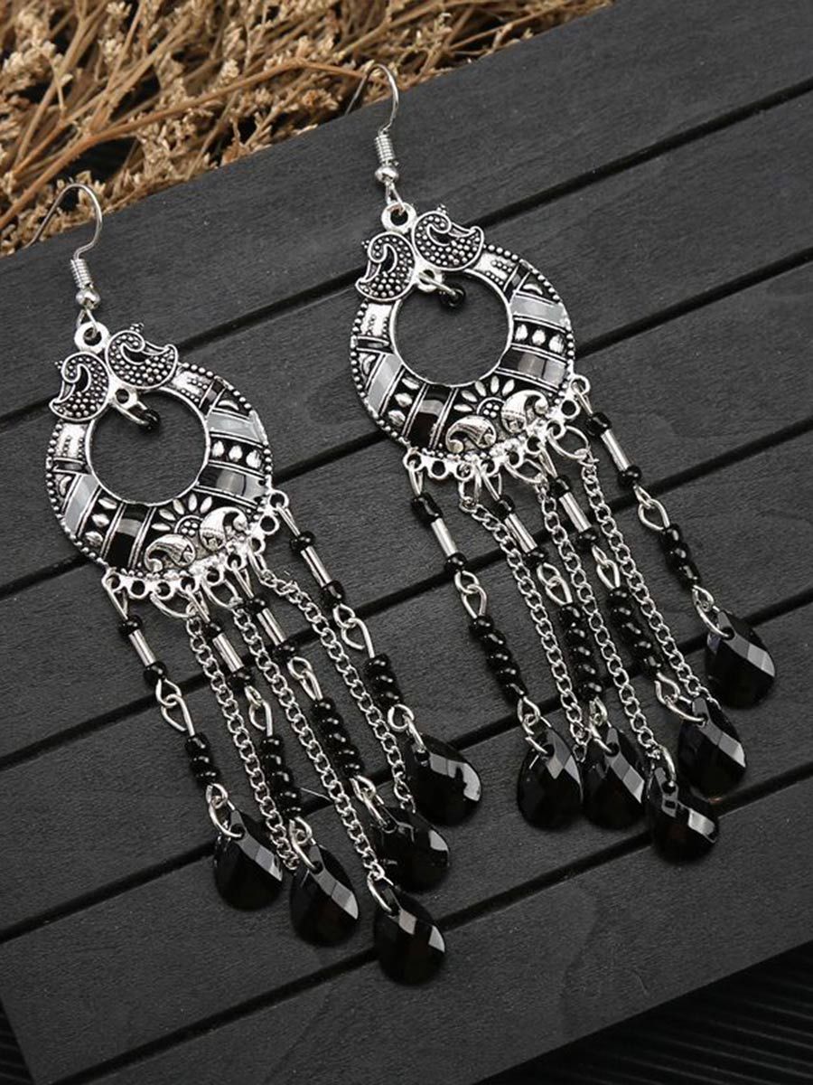 Women's Bohemian Long Tassel Earrings