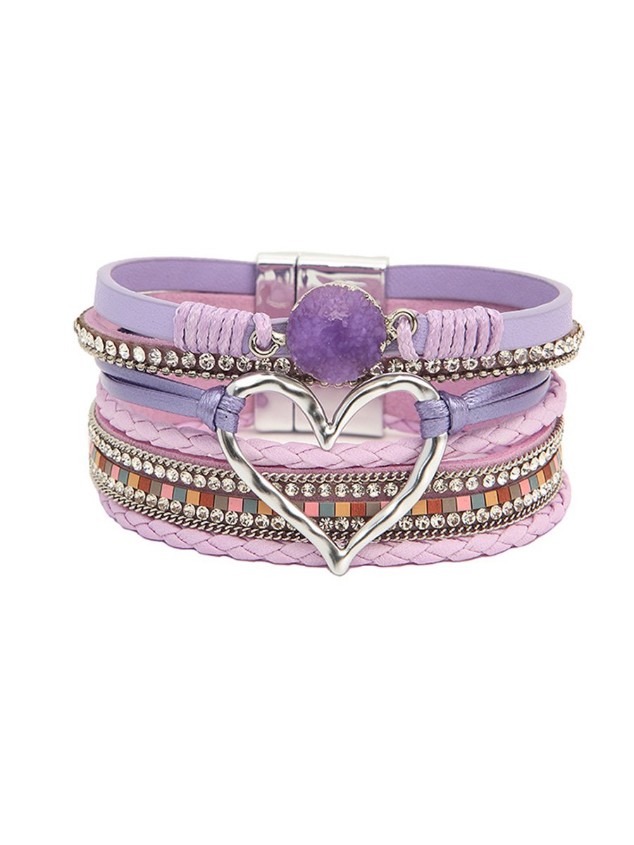 Bohemian Layered Leather Bracelet