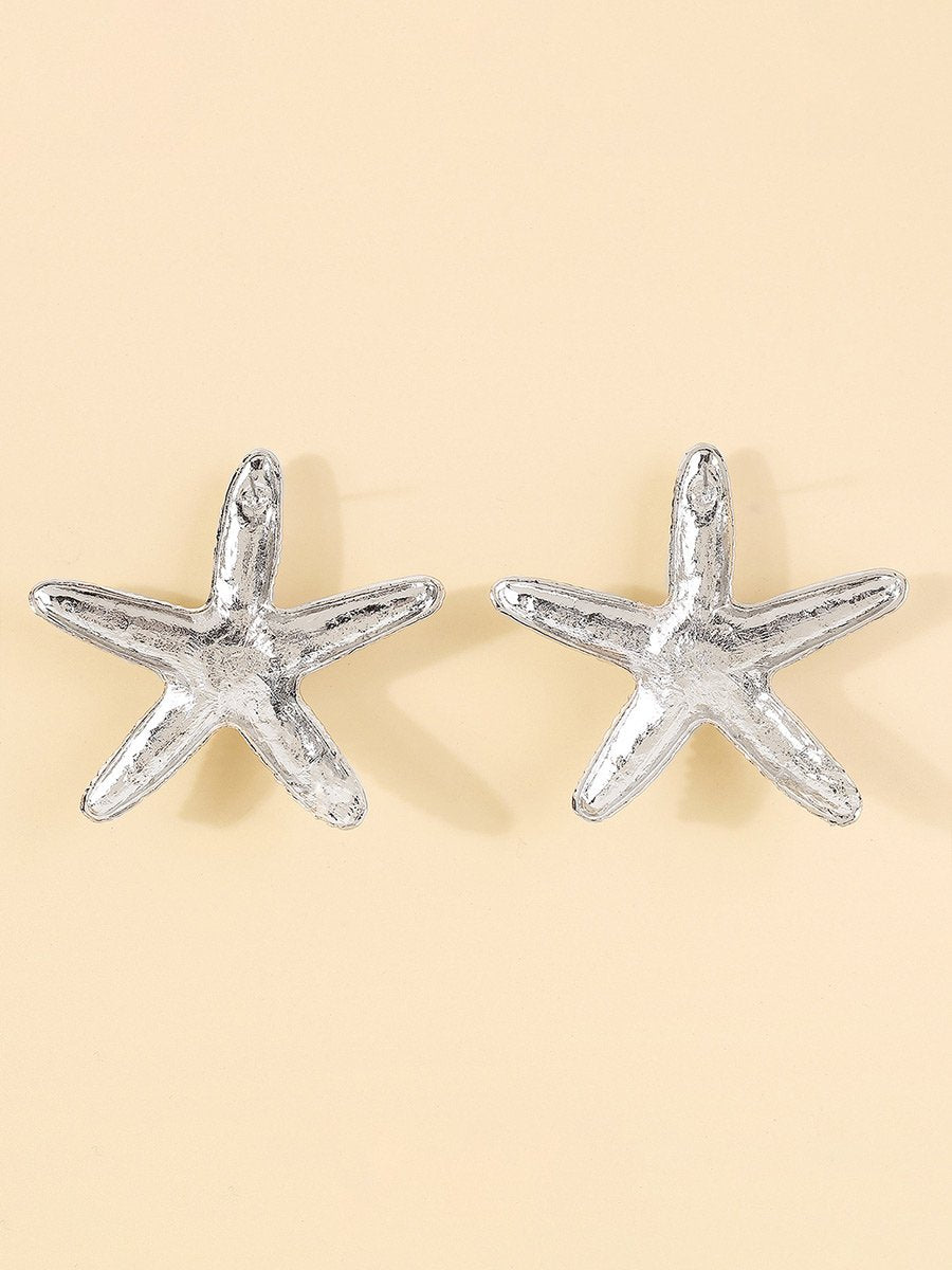 Women's Starfish Pendant Earrings