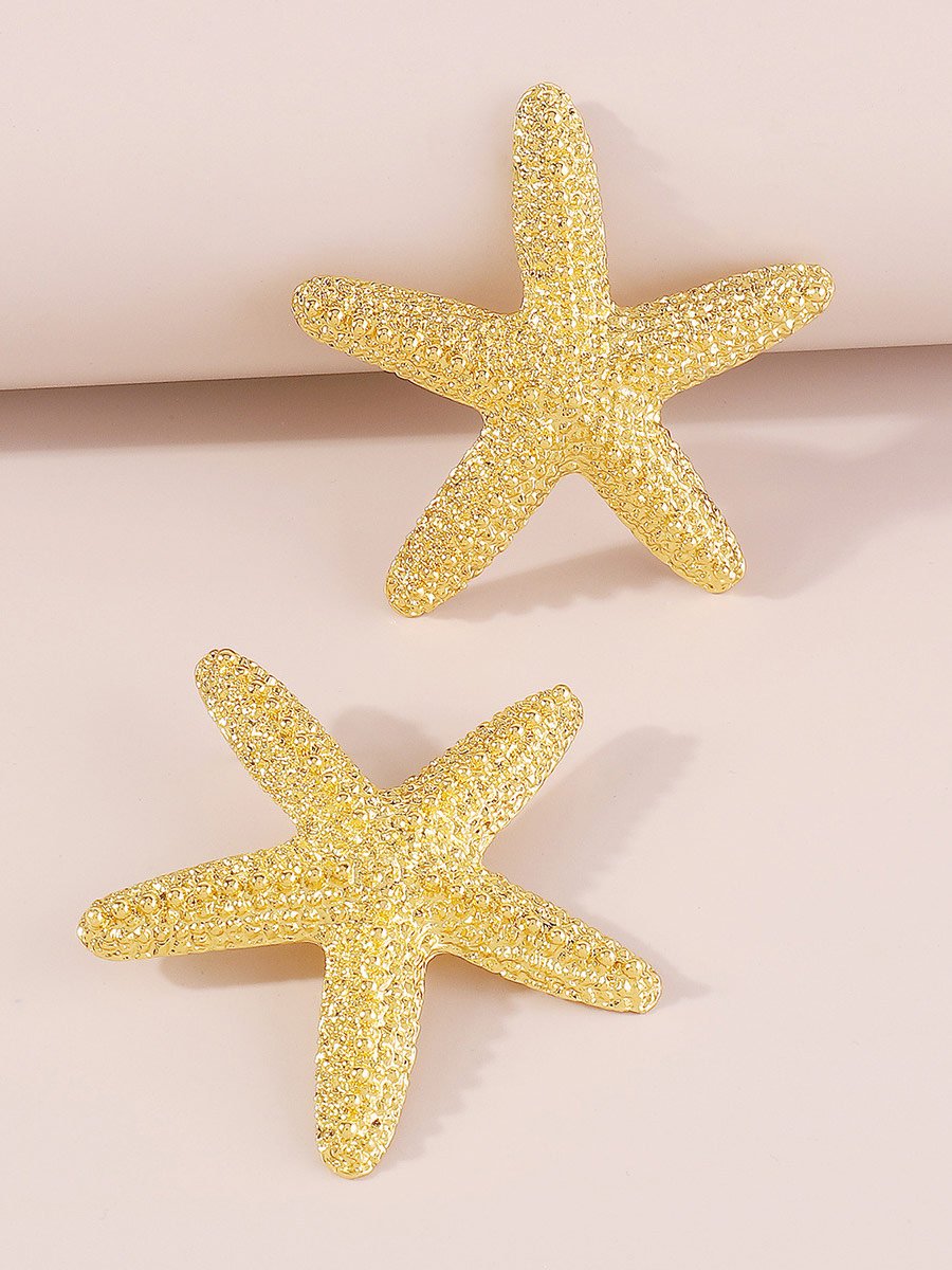 Women's Starfish Pendant Earrings