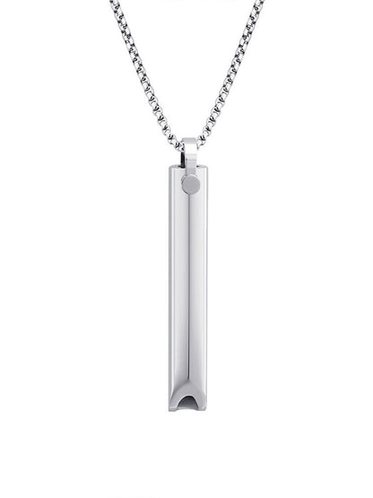 Meditation and Mindfulness Pendant Necklace Regulating Breathing Relief Stress Whistle